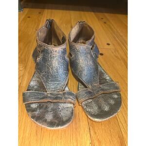 Bed Stu Distressed Leather Sandals Womens Sz 8